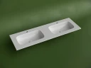 Раковина Ceramicanova Grace 140 CN7022 двойная Белая