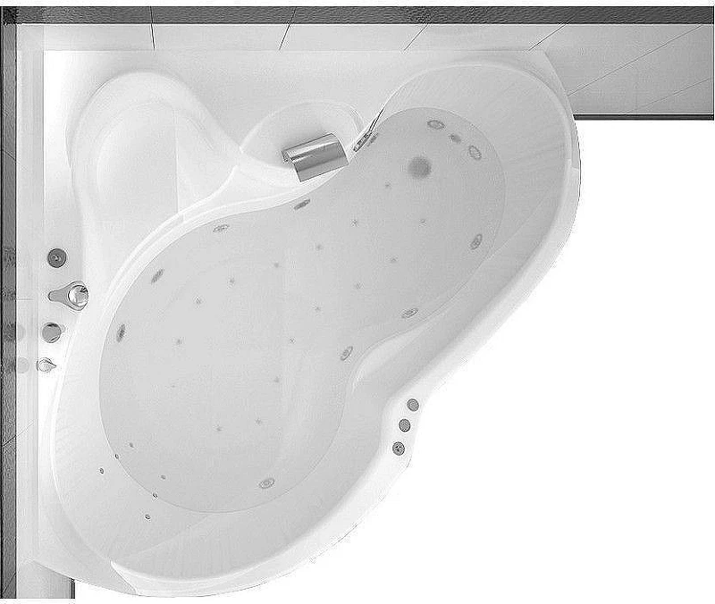 Карниз для ванны Aquanet Bellona 165х165 152669 цвет Хром