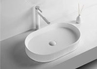Раковина-чаша Ceruttispa 58 CR8009 9556 Белая фаянс накладная