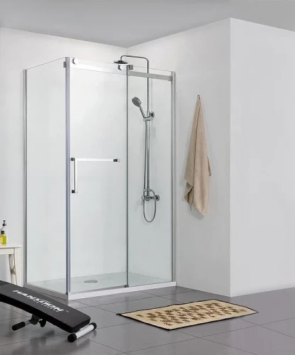 Душевой уголок Bravat Wave 120x80 BS120.3102S профиль Хром стекло прозрачное