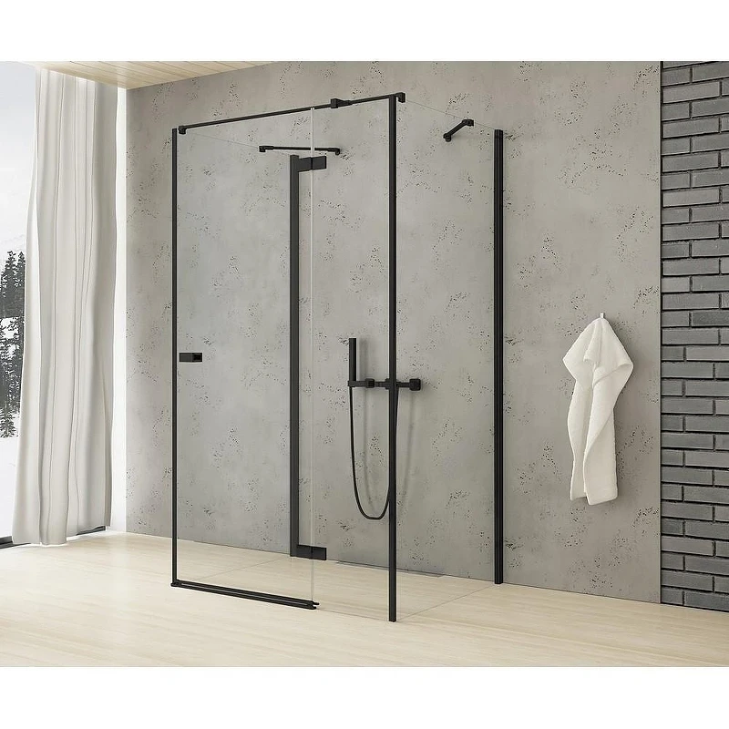 Душевое ограждение New Trendy REFLEXA Black x80 EXK-4997