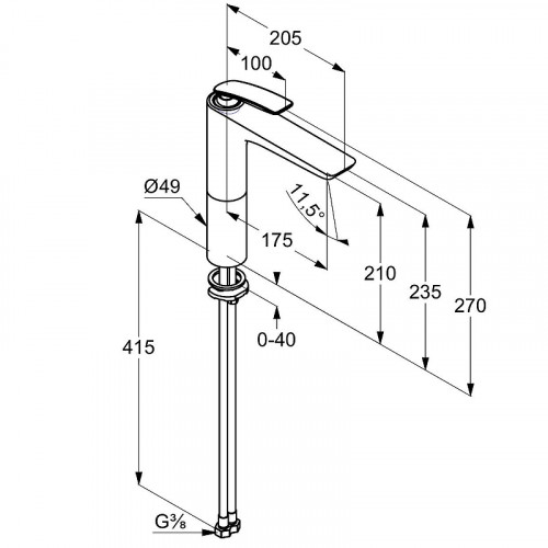 Смеситель для раковины Kludi Balance 522969175 Белый Хром латунь
