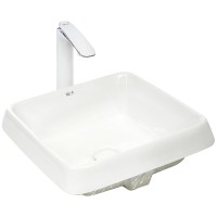 Раковина WeltWasser Deilbach 6042 44 10000004610 Белый глянец фаянс полувстраиваемая