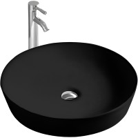 Раковина-чаша Aquatek Европа 41 AQ5558-MB Черная матовая фарфор накладная