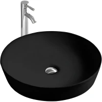 Раковина-чаша Aquatek Европа 41 AQ5558-MB Черная матовая фарфор накладная