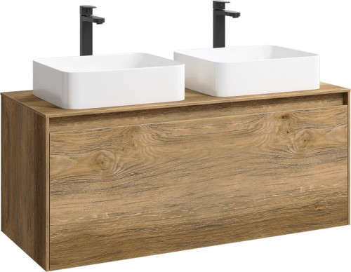 Корпус тумбы под раковину Aqwella 5 Stars Mobi 120 MOB0112DB подвесной Дуб балтийский МДФ / ЛДСП