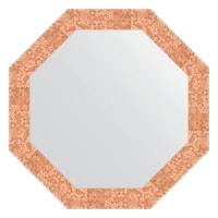 Зеркало Evoform Octagon 67х67 BY 7309 в багетной раме - Соты медь 70