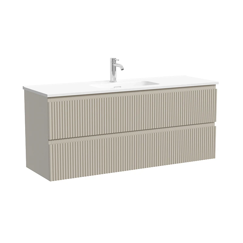 Тумба под раковину Sancos Snob R 120 SNR120/39CE подвесная цвет Beige Soft