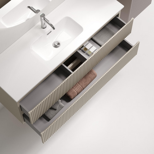 Тумба под раковину Sancos Snob R 120 SNR120/39CE подвесная цвет Beige Soft