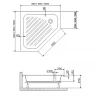 Акриловый поддон для душа RGW Acrylic BT/CL-S 80x80 16180588-51 Белый