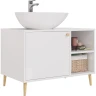 Тумба под раковину Dreja Luno 80 99.2002 Белый глянец МДФ / ЛДСП