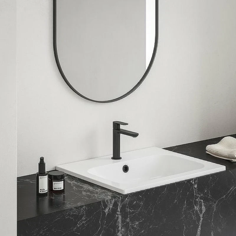 Смеситель для раковины Ravak Eleganta EL 012.20BLM X070290 Черный матовый