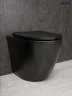 Унитаз Gid Convexo TRS-269BM 62214Y приставной цвет Черный матовый с сиденьем Микролифт