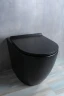 Унитаз Gid Convexo TRS-269BM 62214Y приставной цвет Черный матовый с сиденьем Микролифт