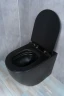 Унитаз Gid Convexo TRS-269BM 62214Y приставной цвет Черный матовый с сиденьем Микролифт