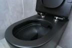 Унитаз Gid Convexo TRS-269BM 62214Y приставной цвет Черный матовый с сиденьем Микролифт