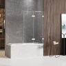 Шторка для ванны New Trendy AVEXA White x100 EXK-2973