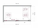 Душевой уголок BelBagno Soft Close-2 140x80 SOFT_CLOSE-2-AH-1-140/80-C-GM профиль Оружейная сталь стекло прозрачное