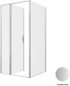 Душевой уголок Allen Brau Priority 100x100 3.31029.BA+3.31047.BA цвет профиля Серебро браш стекло прозрачное