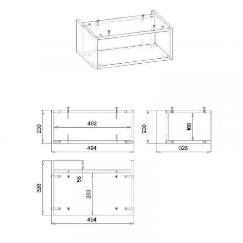 Ниша для тумбы Бриклаер Кристалл 50 4627125414817 Муссон
