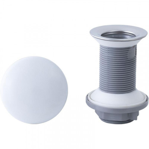 Донный клапан Allen Brau Fantasy 5.11001.21 click-clack Белый матовый