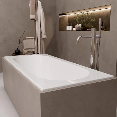 Акриловая ванна Alba Spa Supreme slim 180х80 ВПРСБ041000100 цвет Белый глянцевый