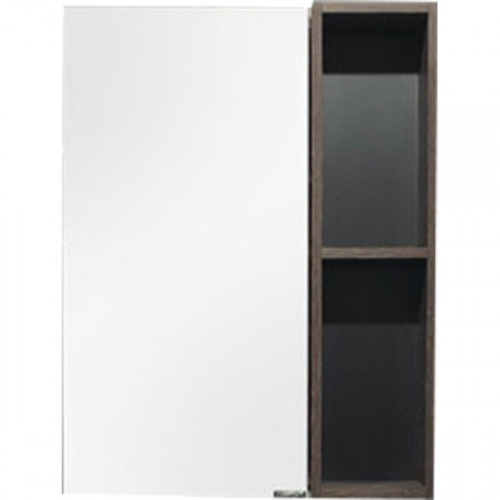 Зеркало со шкафом Comforty Франкфурт 60 00004150528 Дуб шоколадно-коричневый МДФ / ЛДСП, стекло