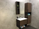 Зеркало со шкафом Comforty Франкфурт 60 00004150528 Дуб шоколадно-коричневый МДФ / ЛДСП, стекло
