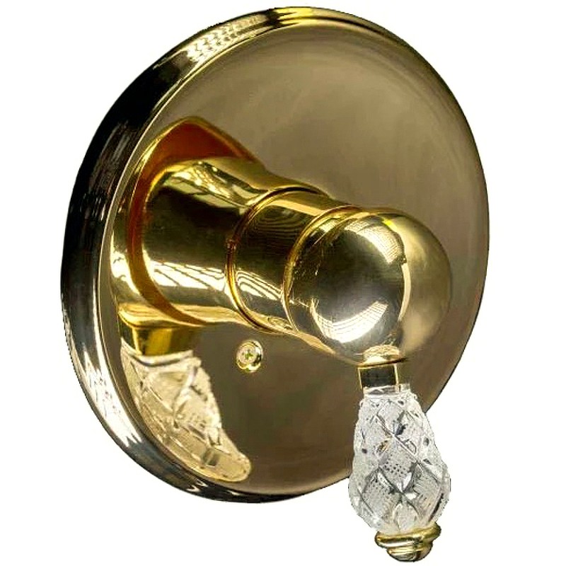 Смеситель для душа Boheme Crystal 285-CRST Золото латунь встраиваемый