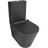 Унитаз компакт beWash Aldo BKBWT101670 Черный матовый с бачком и сиденьем Микролифт фарфор напольный
