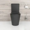 Унитаз компакт beWash Aldo BKBWT101670 Черный матовый с бачком и сиденьем Микролифт фарфор напольный