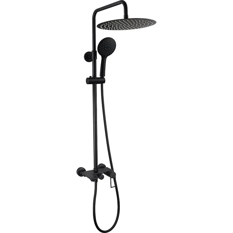 Душевая система Caprigo Kub 54-310-ner Черная матовая