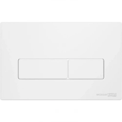 Инсталляция WasserKRAFT Abens 20TLT.010.ME.WH.WM03 для унитаза Белое стекло с Белой матовой клавишей смыва
