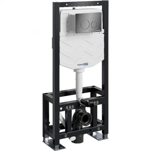 Инсталляция WasserKRAFT Dill 61TLT.010.ME.PB02 для унитаза с клавишей смыва Черный глянец