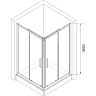 Душевой уголок RGW Classic CL-34 90х90 32093499-11 профиль Хром стекло прозрачное