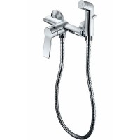 Гигиенический душ со смесителем Haiba HB55559 Хром латунь на стену