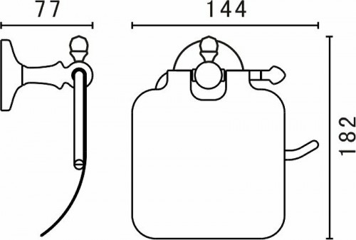 Держатель туалетной бумаги Art&amp;Max Antic AM-E-2683Q Бронза
