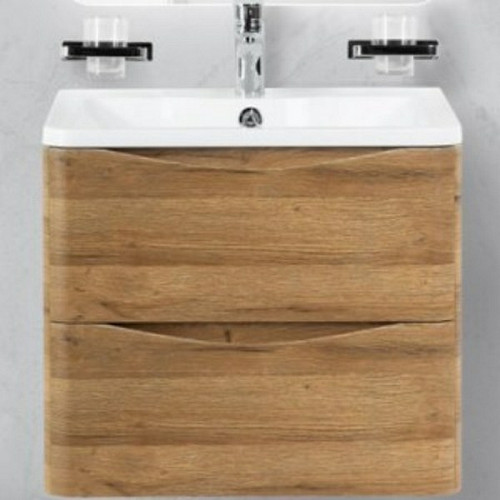 Тумба под раковину BelBagno ACQUA-600-2C-SO-RR подвесная Rovere Rustico МДФ / ЛДСП