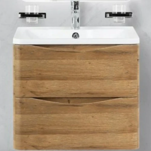 Тумба под раковину BelBagno ACQUA-600-2C-SO-RR подвесная Rovere Rustico МДФ / ЛДСП