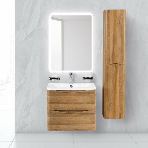 Тумба под раковину BelBagno ACQUA-600-2C-SO-RR подвесная Rovere Rustico МДФ / ЛДСП