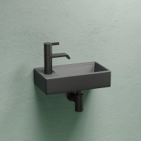 Раковина Ceramicanova Element 41 R CN6051RMDH Темный антрацит матовый фарфор подвесная