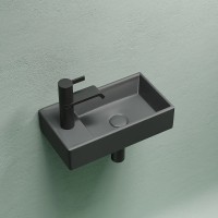Раковина Ceramicanova Element 41 R CN6051RMDH Темный антрацит матовый фарфор подвесная