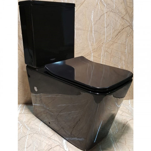 Унитаз компакт CeramaLux NS-2170-18 с бачком и сиденьем Микролифт фаянс напольный