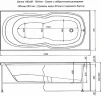 Акриловая ванна Aquanet Riviera 180x80 231080 без гидромассажа