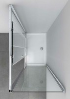 Душевой уголок Vincea Soft 140x100 VSR-3SO1014CL профиль Хром стекло прозрачное
