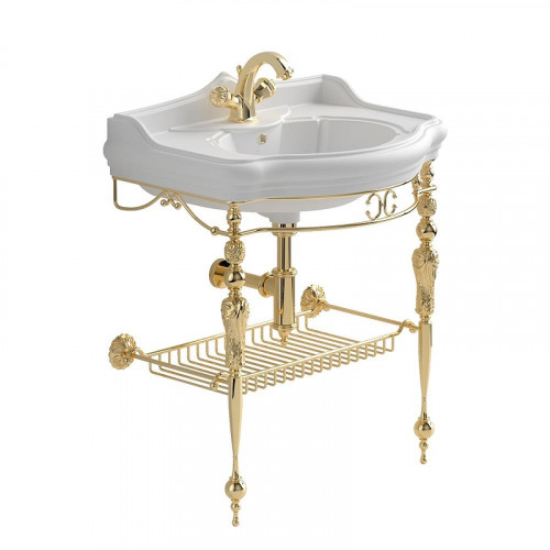 Консоль с раковиной Migliore Bella 73 31193 цвет Золото