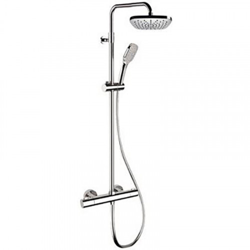 Душевая система Remer Elegance EQ32A8CPAD20 с термостатом Хром латунь на стену