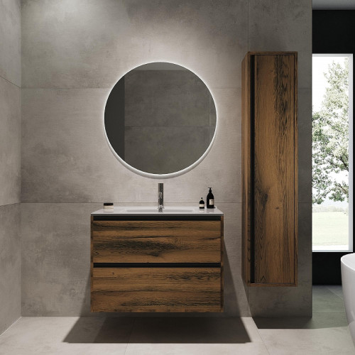 Шкаф пенал ЗОВ Парма 32 PPAT подвесной цвет Древесина Аттик