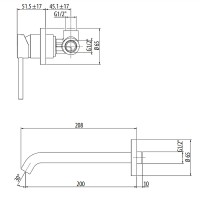 Смеситель для раковины Gattoni Circle Two 9137/91C0 Хром латунь