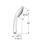 Ручной душ Grohe Euphoria 27222000 Хром пластик